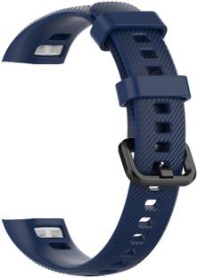 Epaal Silicone Strap for Honor Band 5 & Honor Band 4 (Blue) Smart Watch Strap