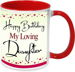 alwaysgift Happy Birthday My Loving Daughter Ceramic Coffee Mug