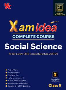 Xam Idea Complete Course Social Science for Cbse Class 10 - 2020 Exam