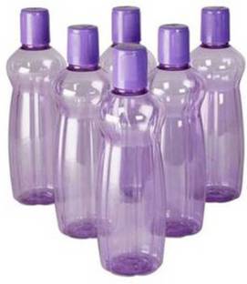 MILTON Pacific Fridge, BPA free & Crytal Clean Water Bottle, (Pack Of 6, Purple) 1000 ml Bottle