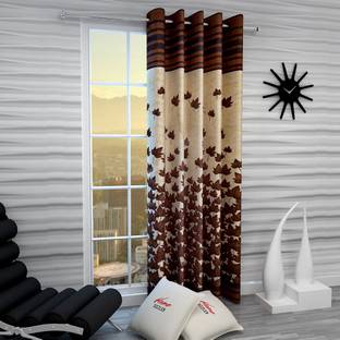 Home Sizzler 153 cm (5 ft) Polyester Semi Transparent Window Curtain Single Curtain