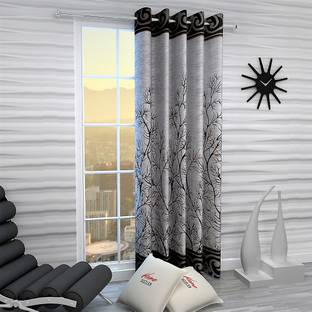Home Sizzler 153 cm (5 ft) Polyester Semi Transparent Window Curtain Single Curtain