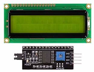 Technical hut 16X2 Character LCD Module with IIC/I2C/TWI/SP I Serial Interface for Arduino UNO Display Lights Electronic Hobby Kit