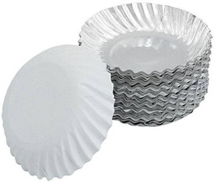 Plastic coated paper plates