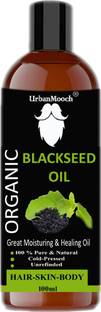UrbanMooch 100% Pure & Organic Blackseed(Kalonji) Oil for Hair, Skin & Body 100ml Hair Oil