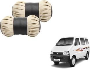 MOCKHE Beige, Black Cotton, Leatherite Car Pillow Cushion for Maruti Suzuki
