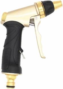 NIRVA Multi Functional Gold Water Spray Gun Suitable for Car Wash,Cleaning,Watering Lawn Spray Gun