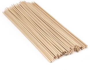3A Featuretail Skewers Disposable Bamboo Roast Fork Set (Pack of 100) Disposable Bamboo Salad Fork, Fruit Fork, Fisk Fork Set