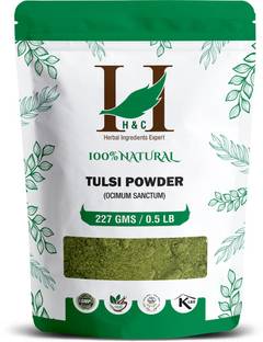 H&C 100% Natural Tulsi Leaf/Leaves/Ocimum Sanctum/Holy Basil Powder