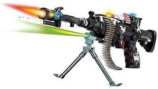 Kid Kraze Machine Gun Toy with light and sound for kids 01 Guns & Darts