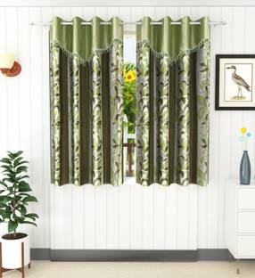 Flipkart SmartBuy 154 cm (5 ft) Window Polyester Curtain (Pack Of 2)