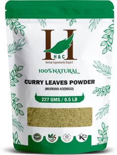 H&C Curry Leaves Powder by Emarketers |100% Natural | for hair care formulation | Hair Growth (227g)