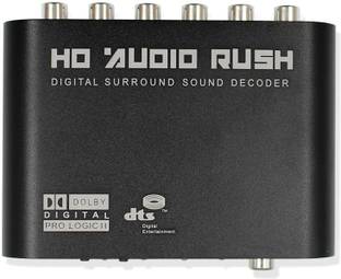 Tobo Digital to Analog 6 RCA HD Surround Sound HD 5.1 Audio Decoder. TD-568H Media Streaming Device