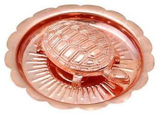 Dharma Tattva Feng Shui Metal Tortoise ,Turtle Plate Yantra Vastu Feng Sui Decorative Showpiece  -  1.27 cm