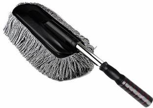 JMD GLOBAL SALES Adjustable Car Cleaning Mob Duster - Fabric Microfibre (Easy to Wash Your Car) Wet and Dry Duster