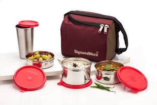 Signoraware Best Steel Lunch Box - 1300 ml 4 Containers Lunch Box