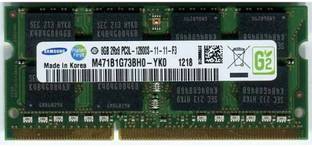 Samsung 1600mhz low voltage DDR3 8 GB (Dual Channel) Laptop (M471B1G73BH0-YK0 PC3L 12800S)