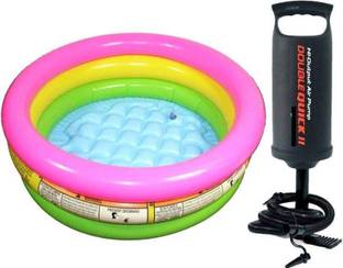 DMTE 2 feet inflatable kids bath water tub with air pump Inflatable pool combo