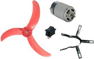 इब्रांड वन 12V Big Motor, 12 Volt DC motor + Propeller 9 inch शिक्षात्मक इलेक्ट्रॉनिक हॉबी किट