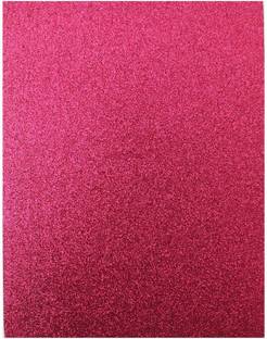 SWARUP GLITTER FOAM SHEETS A4 SIZE DARK PINK COLOUR (PACK OF 10)