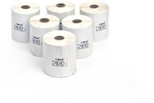 CORAL BAR CODE LABELS 50*25*2 ACROSS (3500 LABELS)ON1"CORE Self adhesive labels Paper Label