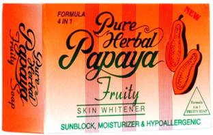 Pure Herbal Papaya Fruity Skin Whitener Soap
