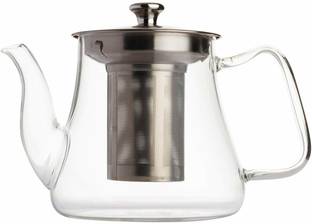 Vahdam Radiance - Glass Tea Pot with Infuser|1000 ml for Loose Tea Strainer