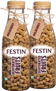 FESTIN All-Natural Dried Mulberry Dry Fruit MulBerries - Pack of 2 Mulberries Mulberries