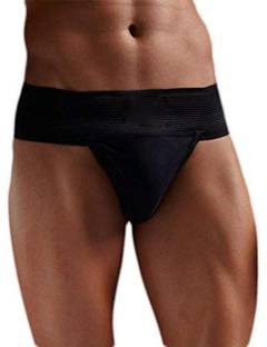 UKEBOO Supporter for Gym, Brief For Men, Gym Supporter (Black, M) Supporter