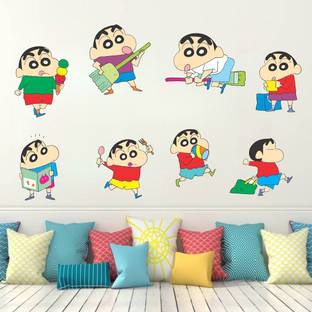 Wollzo 80 cm shinchan Removable Sticker