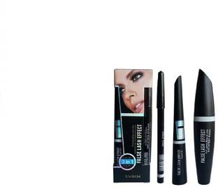 nnbb Eyebrow Pencil Black & Liquid EyeLiner & Mascara (Set of 3)