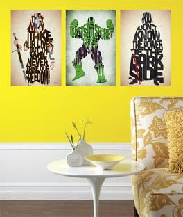 Poster - Design| Set of 3 Posters | Unframed (45 Cm X 30 Cm) 3D Poster