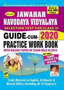 Kiranâs Jawahar Navodaya Vidyalaya Selection Test Class Vi 2020 Guide Cum Practice Work Book English(2558)