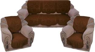 WEAVERS VILLA Cotton Floral 3+1+1 Seater Sofa Cover