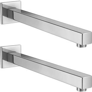 DRIZZLE 18 Inch Square Shower Arm - Set of 2 Faucet Set