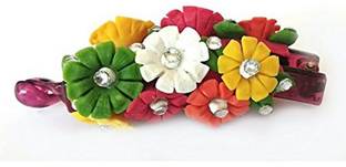 Unique Indian Crafts Hand made Banana Clip With Flower (SKU-UIC-BANANACLIP-91) Banana Clip