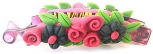 Unique Indian Crafts Hand made Banana Clip With Flower (SKU-UIC-BANANACLIP-186) Banana Clip