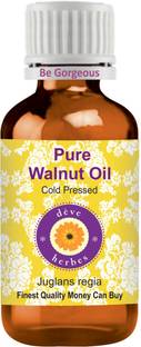 deve herbes Pure Walnut Oil (Juglans regia) 100% Natural Therapeutic Grade Cold Pressed