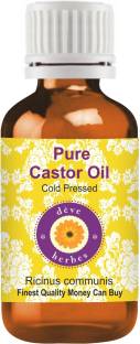 deve herbes Pure Castor Oil (Ricinus--communis) _100% Natural Therapeutic Grade Cold Pressed