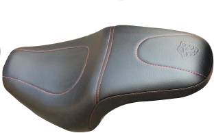 Sahara Seats 350X and 500X Cushion seat Cover (350x, Red Design) Single Bike Seat Cover For Royal Enfield Thunder Bird 350, Thunder Bird 500