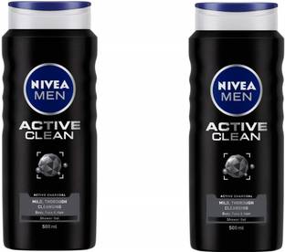 NIVEA MEN Body Wash, Active Clean Shower Gel