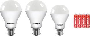 EVEREADY 10 W, 15 W Basic Round B22 LED Bulb