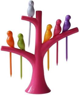 Devicezone Fruit Fork Disposable Plastic Fruit Fork