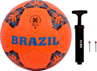 HEUREUX COMBO BRAZIL MACHINE STITCHED FOOTBALL WITH AIR PUMP Football Kit