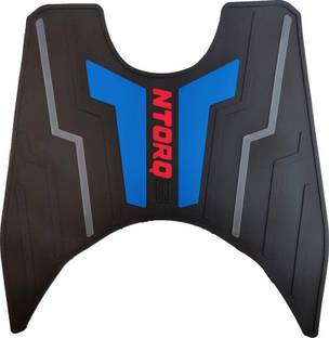 DAZZRIDE DZRD-BLU Multi Color Washable Scooty mat footmat bike mat floormat TVS Ntorq 125 Two Wheeler Mat