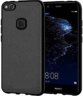 ss creation Back Cover for Huawei P10 LITE Plain Black Case, smooth finish, soft rubber. Rubber Case, Soft Black Case