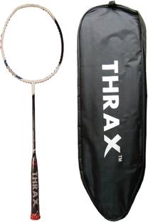 Thrax XM 20 II Gen 69Gms weight 28 LBs Badminton Racket Without String White Unstrung Badminton Racquet