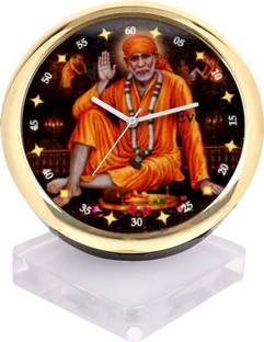 Evelyn Analog Black Clock