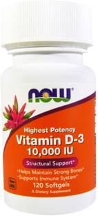 Now Foods Vitamin D-3 10,000 IU,120 Softgels