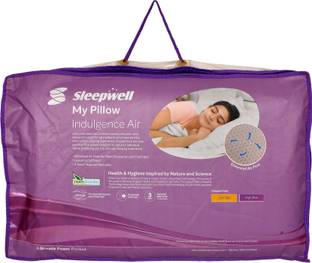 Sleepwell PU Foam Air Pillow Pack of 1 Indulgence Air High Rise